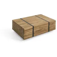 Beliani GANDER - Salontafel - Lichte houtkleur - Teakhout