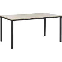 Beliani HOCKLEY - Eettafel - Lichte houtkleur - 90 x 150 cm - Vezelplaat