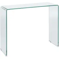 Beliani KENDALL - Consoletafel - Transparant - Veiligheidsglas