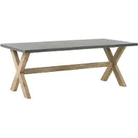 Beliani OLBIA - Tuintafel - Grijs - 100 x 200 cm - Vezelcement