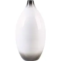 Beliani BAEZA - Decoratieve vaas - Wit - Terracotta