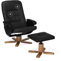 Beliani RELAXPRO - Fauteuil - Zwart - Kunstleer