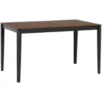 Beliani CEDAR - Eettafel - Donkere houtkleur - 80 x 135 cm - MDF