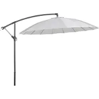 Beliani CALABRIA II - Zweefparasol - Lichtgrijs - Polyester