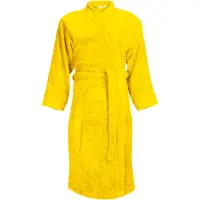 The One Towelling Luxe Badjas - 100% Katoen Geel / S/M
