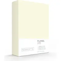 Romanette flanel laken ivoor 200x260