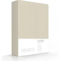 Romanette Hoeslaken Beige (Flanel)-140 x 200 cm