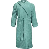 The One Towelling Badjas Petrol Capuchon - S/M