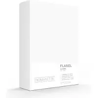 Romanette flanel laken wit 200x260