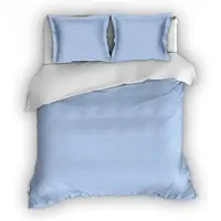 Romanette Flanellen Romanette Dekbedovertrek Comtesse Blauw/Wit-200x200/220