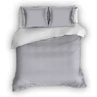 Romanette Dekbedovertrek Romanette Comtesse Zilver Wit Flanel