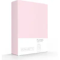 Romanette Hoeslaken Roze (Flanel)-140 x 200 cm