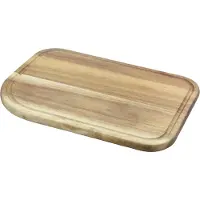 Point-Virgule - Acacia wood cutting board with groove 30x19,5cm