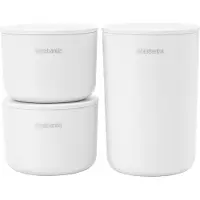 Brabantia ReNew Opbergpotjes Set - 3-delig - White