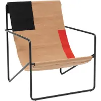 Ferm Living Desert Loungestoel Black | Block