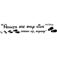 Komar Muursticker "Disney Adults are Only Kids"