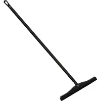 Vikan Vloertrekker met steel Zwart - 40 cm vloerwisser - Kunststof Steel - Ophanghaak - Watertrekker in Badkamer