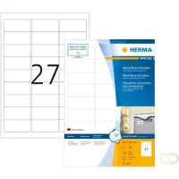 Herma Weerbestendige inkjet etiketten A4 63,5x29,6mm wit 40 vel