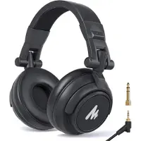 MAONO MH601 DJ Koptelefoon met draad - Studio Koptelefoon - Over Ear - Hoofdtelefoon - Zwart