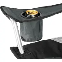 TecTake Stoel Basic Campingstoel - Opklapbaar - Grijs/Zwart
