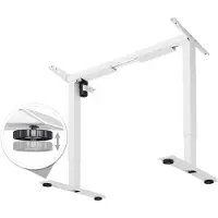 TecTake - elektrisch tafelframe Piotr- wit - memory functie- 403000