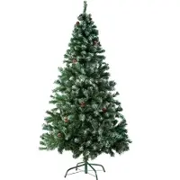TecTake - Kunstmatige kerstboom 180 cm 705 punten en pinnen groen -402822