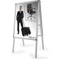 TecTake - Stoepbord Reclamebord A1 standaard + 2 folies 400881