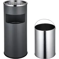 TecTake - staande asbak - kleur antraciet - vloerasbak - 402283
