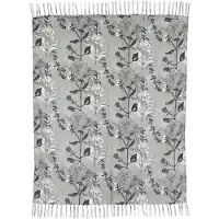 Mica Decorations plaid Floria 150 x 130 cm plastic groen