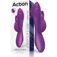 Action - No. Eleven Vibrator With Bunny, G-spot And Pulse Function Magnetic Usb Silicone