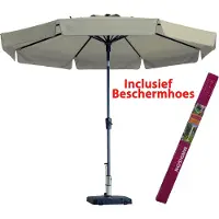 Madison Parasol Rond Ecru incl Beschermhoes Flores