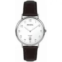 Prisma horloge P.1006 Heren Signature Titanium Silver Black