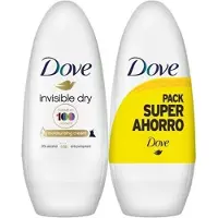 Dove - Deodorant - Roller - Invisible Dry - 50ml x 2