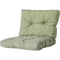 Madison - Loungekussen - Tuinkussen - Zitkussen - Rugkussen - 2-delig - 60 x 60cm - Florance Sage Groen