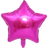 BLANCO Folieballon ster| Donker roze | 18 inch | 45 cm | DM-products