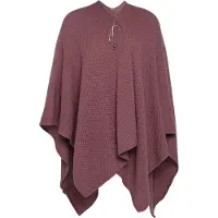 Knit Factory Jazz Omslagvest - Stone Red - One Size