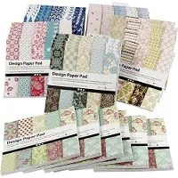 Creativ Company Design Papierblok - Diverse Kleuren - 15,2x15,2 cm - 120 grams - Creotime - 6x10 stuks