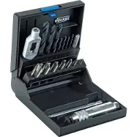 Volkel korte machinetapset P.K.25, M3 - 12, met gereedschapshouder, 16 delig