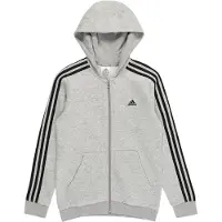 Adidas Essentials 3 Stripes Tracksuit Jacket Grijs 3-4 Years Jongen