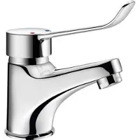 Delabie Mechanische wastafelmengkraan lange hendel