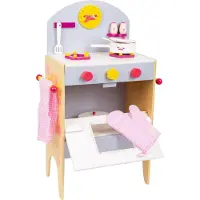 Small Foot speelgoedkeuken hout 70 cm grijs