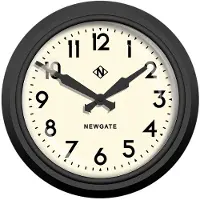 Newgate Electric - Wandklok - Zwart en Creme