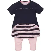 Dirkje tuniek + legging donkerblauw/roze Meisjes | Maat: 80