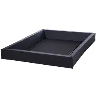 Beliani SIMPLE - Waterbedframe - Zwart - 180 x 200 cm - Schuimstof