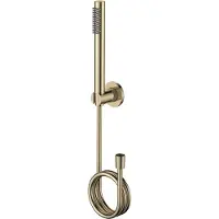 Regn Badset - Geborsteld Goud PVD - Messing - Kranen, Douchekranen, Handdouches - 8719689897840 - Kranen, Douchekranen, Handdouches