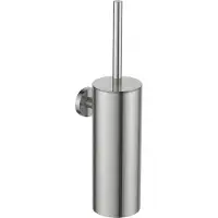 Regn Toiletborstelgarnituur - Geborsteld Nikkel PVD - Messing - Accessoires - Toilet Accessoires - Toiletborstelhouders - 8720254161648