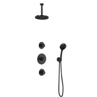 Hotbath Cobber IBS20CR inbouwdouche met 3s handdouche en 15cm plafondbuis chroom