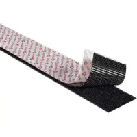 Velcro Stick On klittenband rol 2-delig (zelfklevend) 20mm / zwart (5 meter)