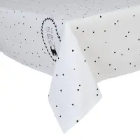 Clayre & Eef Tafelkleed - 100 % Katoen - Cat Lovers - Hartjes - 130 x 180 cm