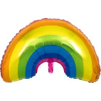 Folat Regenboog ballon van aluminium - Feestdecoratievoorwerp